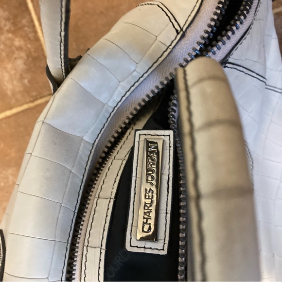 EUC~LEATHER Charles Jordan Stone color Shoulder bag - Picture 9 of 12